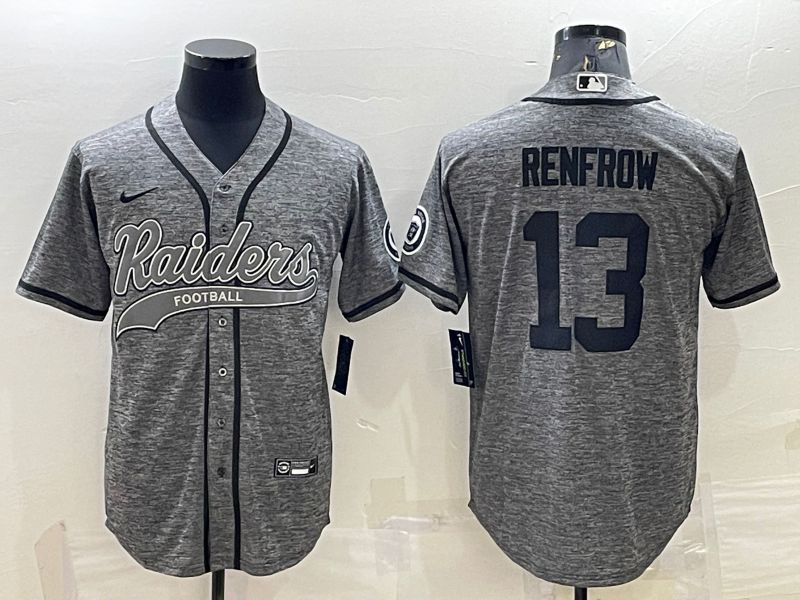 Men Oakland Raiders #13 Renfrow Grey hemp ash 2022 Nike Co branded NFL Jersey